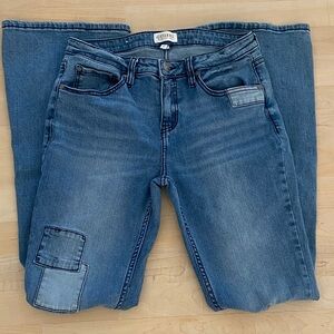 Shyanne Distressed Patchwork Bootcut Jeans Women’s Size 31 Long Western Denim